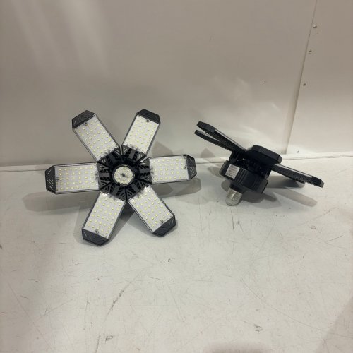 2PK 4 PANEL LED GARAGE LIGHT SET - 100W 6500K image 3