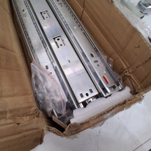 10PC HEAVY DUTY, FULL EXTENSION, SIDE MOUNTED NOISELESS SOFT-CLOSE DRAWER SLIDES - 20" - 100LB CAPACITY - SILVER (MODEL: 4605S2.500-10) image 3