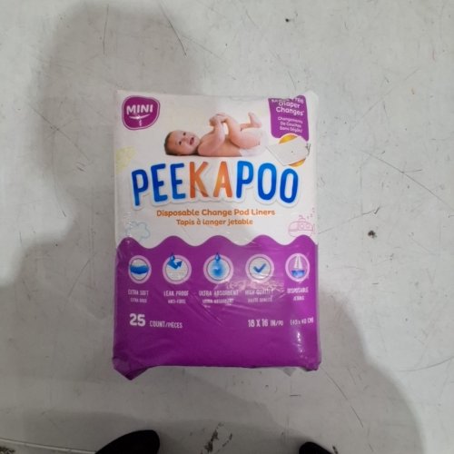 25PK PEEKAPOO DISPOSABLE CHANGE PAD LINERS - 18" X 16" image 2