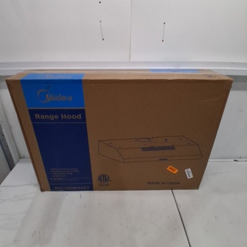MIDEA UNDER CABINET CONVERTIBLE SLIM RANGE HOOD WITH 3-SPEED EXHAUST - 30" / 120V - STAINLESS STEEL (MODEL: MVU30W4AST) image 4