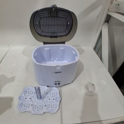 DR. BROWN'S DELUXE BOTTLE STERILIZER - HOLDS 6 BOTTLES - WHITE/GREY (MODEL: AC045) image 3