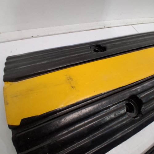 4PK CABLE PROTECTOR RAMP CORD COVER HOSE PROTECTOR - 40" X 6" - BLACK/YELLOW (MODEL: RS1-1020-4) image 3