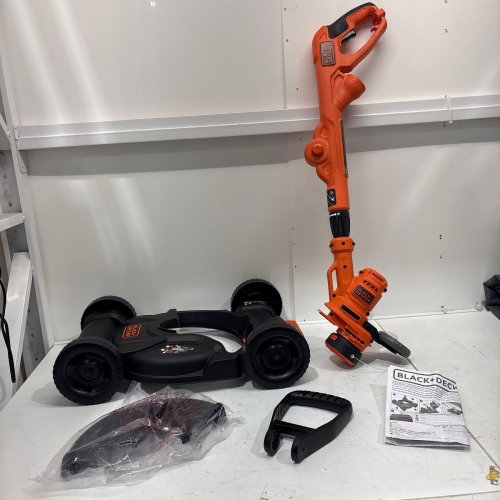 BLACK + DECKER 12" CORDED 3-IN-1 STRING TRIMMER, EDGER & LAWN MOWER - ORANGE/BLACK (MODEL: MTE912) image 2