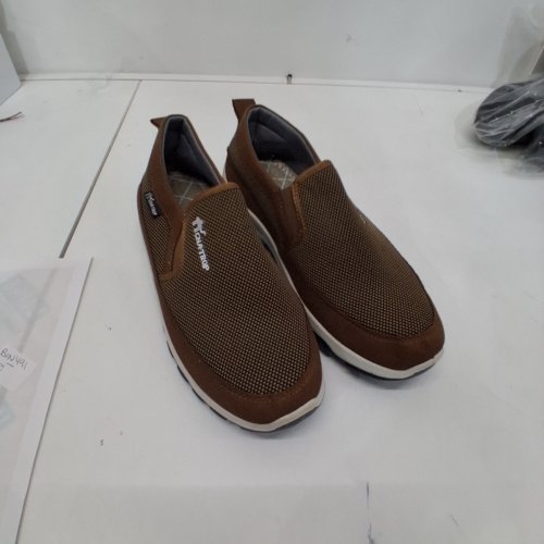 MENS CNA TROP SLIP-ON SHOES LOAFERS - SIZE 10- BROWN image 3