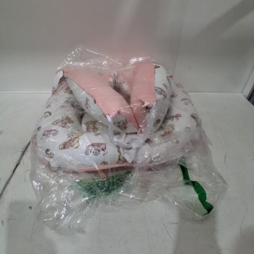 BREATHABLE BABY/INFANT LOUNGER - 0-24M - PINK/WHITE TEDDY BEARS image 6