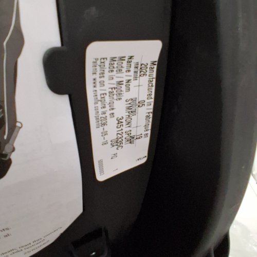 EVENFLO SYMPHONY SPORT 3 IN 1 CAR SEAT INFANT/CONVERTIBLE/BOOSTER - MEDIUM - BLACK SHADOW - (MODEL: 34512335C) image 2