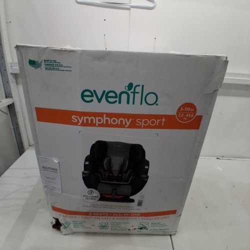 EVENFLO SYMPHONY SPORT 3 IN 1 CAR SEAT INFANT/CONVERTIBLE/BOOSTER - MEDIUM - BLACK SHADOW - (MODEL: 34512335C) image 5