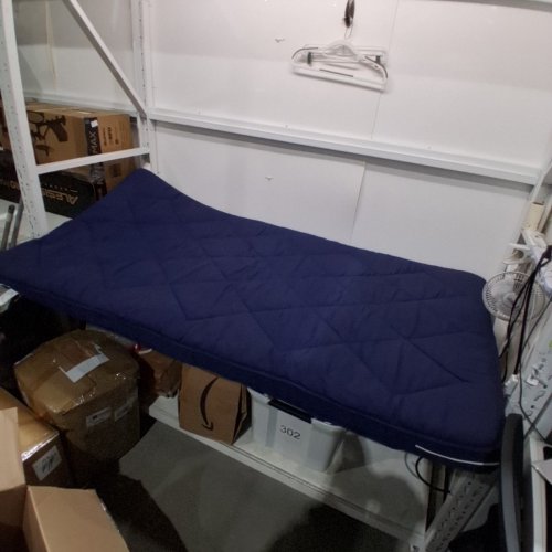JAMDOK GEL MEMORY FOAM COT MATTRESS TOPPER - TWIN (38" X 75") - BLUE (MODEL: SMLXDB75) image 2