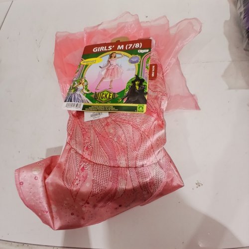 DISGUISE GIRLS GLINDA COSTUME- MEDIUM 8/10 - PINK image 2