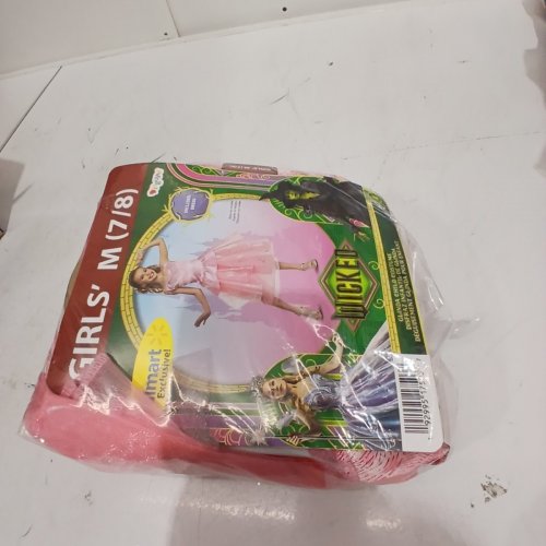 DISGUISE GIRLS GLINDA COSTUME- MEDIUM 8/10 - PINK image 3