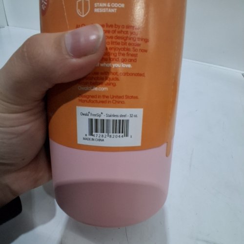 OWALA INSULATED WATER BOTTLE - 32 OZ - PINK (STYLE: FREESIP) image 2