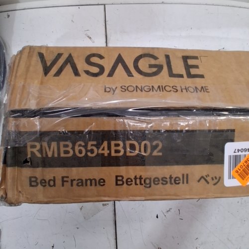 VASAGLE HEAVY DUTY METAL BED FRAME WITH UNDER-BED STORAGE - 14" - KING - BLACK (MODEL: RMB654BD02) image 2