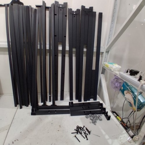 VASAGLE HEAVY DUTY METAL BED FRAME WITH UNDER-BED STORAGE - 14" - KING - BLACK (MODEL: RMB654BD02) image 3