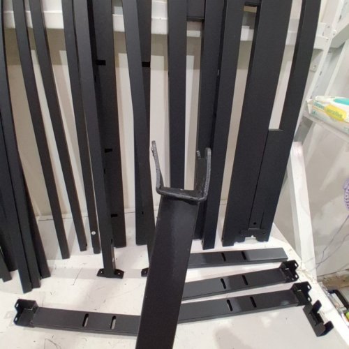 VASAGLE HEAVY DUTY METAL BED FRAME WITH UNDER-BED STORAGE - 14" - KING - BLACK (MODEL: RMB654BD02) image 6