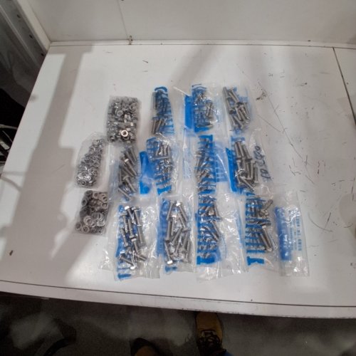 110PC HYSTIC STAINLESS STEEL BOLT, NUT AND WASHER ASSORTMENT - M10 X 40 MM - SILVER image 3