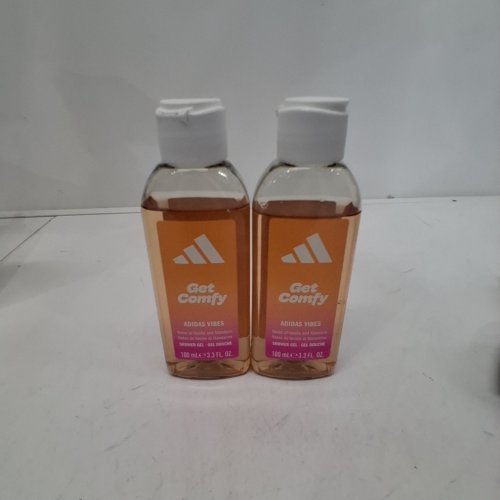 2 ADIDAS GET COMFY SHOWER GEL - 100 ML EACH (STYLE: ADIDAS VIBES) image 2