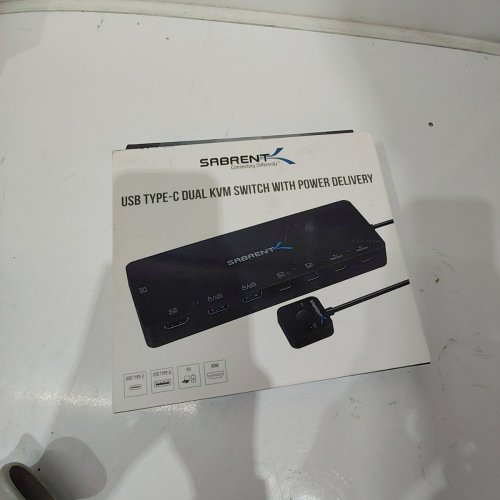 SABRENT 2-PORT USB TYPE-C KVM SWITCH WITH 60W POWER DELIVERY - BLACK (MODEL: USB-CKDH) image 3