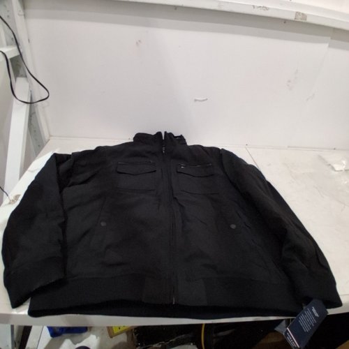 MENS TOMMY HILFIGER WATER & WIND RESISTANT BOMBER JACKET/COAT - XXL - BLACK image 2
