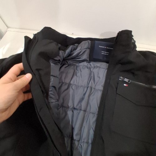 MENS TOMMY HILFIGER WATER & WIND RESISTANT BOMBER JACKET/COAT - XXL - BLACK image 5
