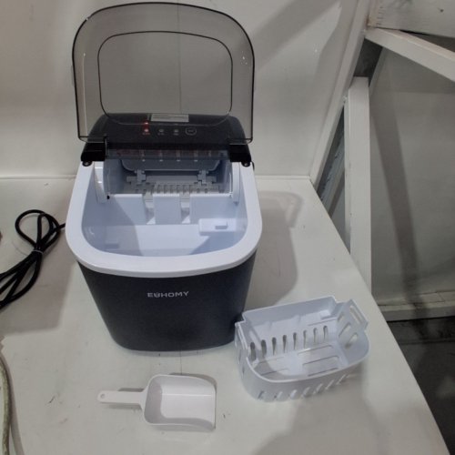 EUHOMY COUNTERTOP ICE MAKER - MAKES 26LBS/DAY - BLACK (MODEL: IM-06D) image 3