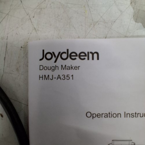 JOYDEEM 5-LITRE DOUGH MAKER - WHITE/STAINLESS STEEL - (MODEL: HMJ-A351) image 3