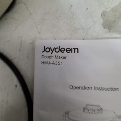 JOYDEEM 5-LITRE DOUGH MAKER - WHITE/STAINLESS STEEL - (MODEL: HMJ-A351) image 4