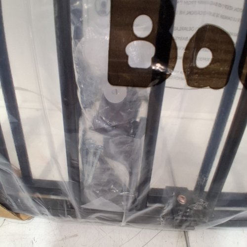 BABELIO HARDWARE MOUNTED BABY GATE - 26" - 43" X 34" - BLACK image 4