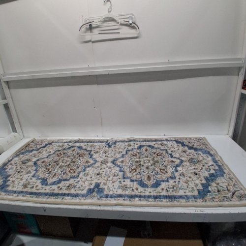 WASHLUXE WASHABLE RUNNER RUG - 2.25FT X 5FT - WHITE/BEIGE/BLUE(MODEL: 2046294) image 2
