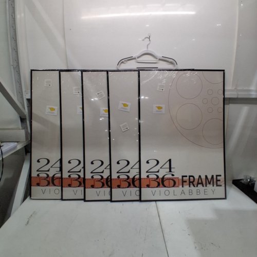 5PK VIOLABBEY POSTER FRAMES - 24" X 36" - BLACK image 2