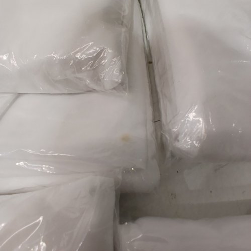 10PK VEVOR ROUND POLYESTER TABLE CLOTH - 120" - WHITE image 4