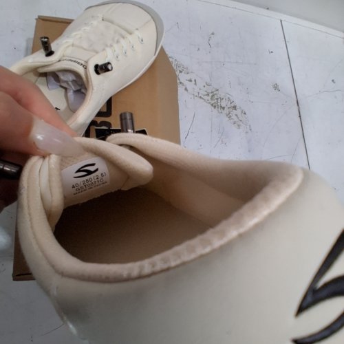 UNISEX ADULT HOBIBEAR BAREFOOT MINIMALIST SNEAKERS - WOMEN'S SIZE 9 WIDE / MEN'S SIZE 8 WIDE - CREAM / GRAY (STYLE : 00718852076929) image 4