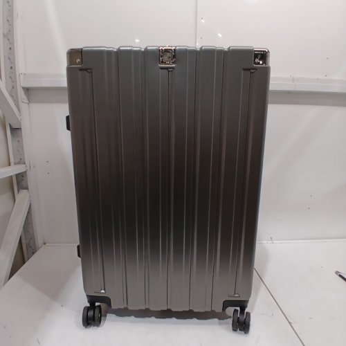 KRUTE PREMIUM ZIPPERLESS CHECKED LUGGAGE WITH TSA LOCK & SPINNER WHEELS - LIGHTWEIGHT, HARDSHELL 28" - GREY image 2