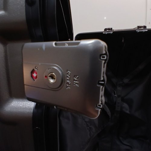 KRUTE PREMIUM ZIPPERLESS CHECKED LUGGAGE WITH TSA LOCK & SPINNER WHEELS - LIGHTWEIGHT, HARDSHELL 28" - GREY image 4