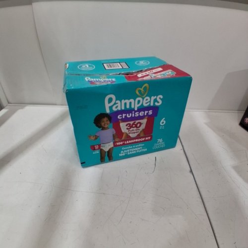 76PK PAMPERS CRUISERS 100% LEAKPROOF 360° GAP-FREE FIT DIAPERS - SIZE 6 image 4