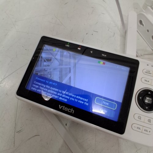 VTECH 5" UPGRADED SMART WIFI BABY MONITOR - 720P DISPLAY, 1080P CAMERA - WITH FULL HD NIGHT VISION, FULLY REMOTE PAN TILT ZOOM, 2-WAY TALK, SMART APP SUPPORT, IOS/ANDROID SUPPORT - WHITE (MODEL: ‎VM901HD) image 2