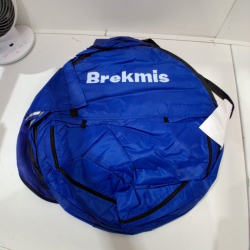 BREKMIS POP UP PRIVACY TENT PORTABLE PRIVACY SHELTER FOR SHOWER TOILET DRESSING CHANGING 74" X 47.2"-BLUE image 2