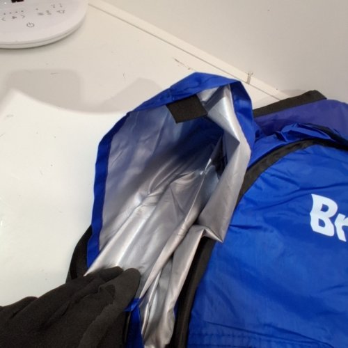 BREKMIS POP UP PRIVACY TENT PORTABLE PRIVACY SHELTER FOR SHOWER TOILET DRESSING CHANGING 74" X 47.2"-BLUE image 3