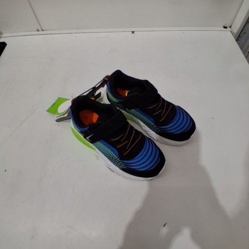 BOY'S LIGHT UP ATHLETIC SHOES - 13 - BLACK, BLUE, GREEN, ORANGE, WHITE image 3