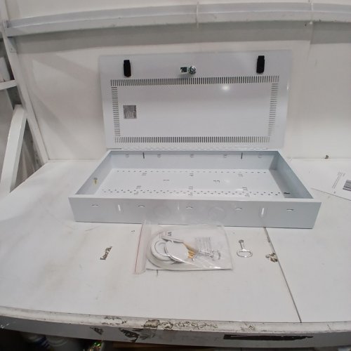 STRUCTURED MEDIA ENCLOSURE WITH COVER - 28" X 15" - WHITE (MODEL: SPT713609-A) image 2