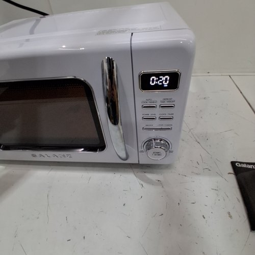 GALANZ RETRO STYLE COUNTERTOP MICROWAVE OVEN - 0.9CU.FT - WHITE (MODEL: GLCMKZ09WER09) image 2