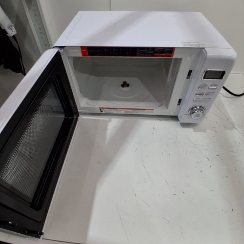 GALANZ RETRO STYLE COUNTERTOP MICROWAVE OVEN - 0.9CU.FT - WHITE (MODEL: GLCMKZ09WER09) image 5