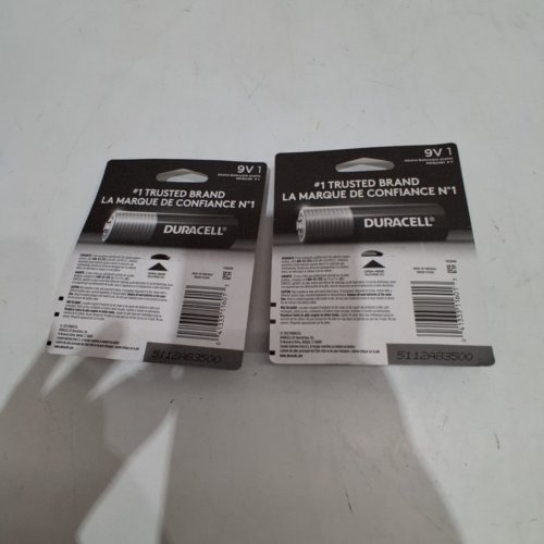 (2) DURRACELL ALKALINE VATTERY - 9V image 3