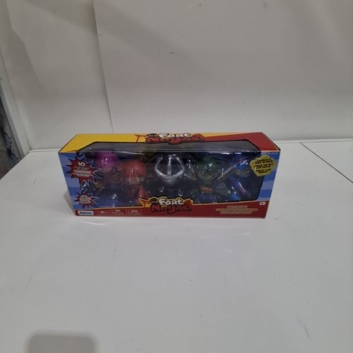5PK FART NINJAS FARTY PACK WITH 10 MOTION ACTIVATED FART SOUNDS - 2 KEYCHAINS AND 3 FIGURES - MULTICOLOR (MODEL: 1851478) image 2