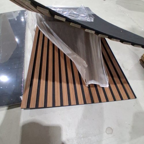 4PK TONOR WOOD ACOUSTIC WALL PANELS - 2FT X 4FT - BLACK / BROWN (MODEL: 25070.02BR.V1) image 3