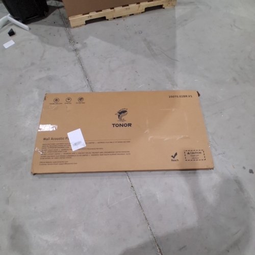 4PK TONOR WOOD ACOUSTIC WALL PANELS - 2FT X 4FT - BLACK / BROWN (MODEL: 25070.02BR.V1) image 4