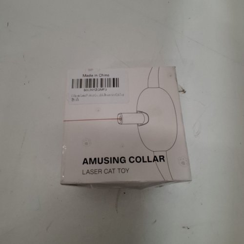 ADJUSTABLE ANGLE TEASER LASER CAT COLLAR - GREEN/WHITE (MODEL: LM-2201) image 4