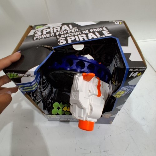 ZING SPIRAL POWER POPPER WITH 40 BALLS - BLUE/ WHITE/ORANGE (ITEM: 1785044) image 4