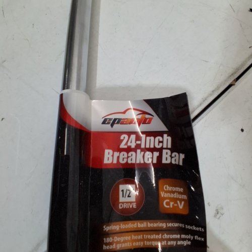 EPAUTO 1/2-INCH DRIVE BY 24-INCH LENGTH BREAKER BAR, CR-V STEEL 180-DEGREE FLEX HEAD - (MODEL: ST-18A-1) image 4