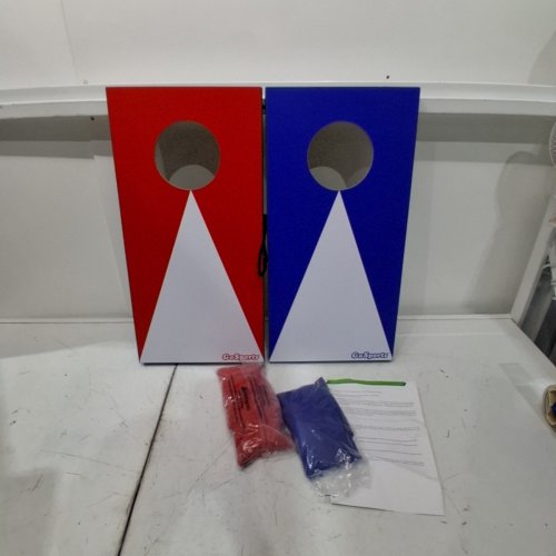 GOSPORTS PORTABLE CORNHOLE PLAYSET WITH 6 BEAN BAGS - BLUE/RED (MODEL:CH-03) image 3