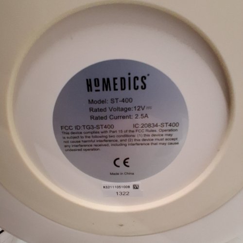 HOMEDICS DRIFT SANDSCAPE - 16" - WHITE (MODEL: ST-400) image 4